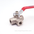 Brass 3 way ball valve